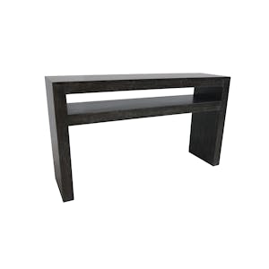 Console Hévéa double plateaux 150x40x86cm OLGA